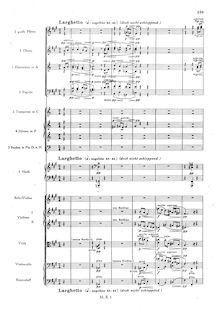 Partition , Larghetto, Sinfonietta, Op.90, Reger, Max
