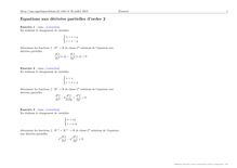 Sujet : Analyse, Calcul différentiel, Equations aux dérivées partielles d ordre 2