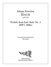 Partition complète, E major, Bach, Johann Sebastian