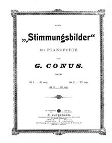 Partition No.3, Stimmungsbilder, Op.19, Konyus, Georgy