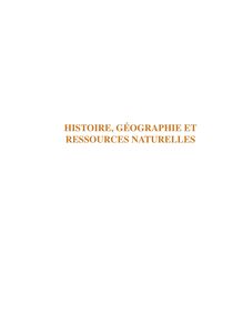 Histoire, Géographie, Ressources naturelles - Profil socio ...
