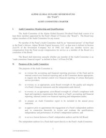 AGD Audit Committee Charter (1)