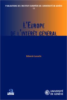 L Europe de l intérêt général
