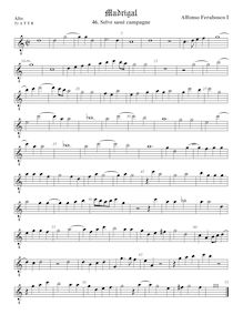 Partition ténor viole de gambe 1, octave aigu clef, Madrigali a 5 voci, Libro 2 par Alfonso Ferrabosco Sr.