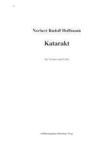 Partition complète, Katarakt, Hoffmann, Norbert Rudolf