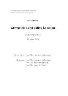 Competitive and voting location [Elektronische Ressource] / Joachim Spoerhase