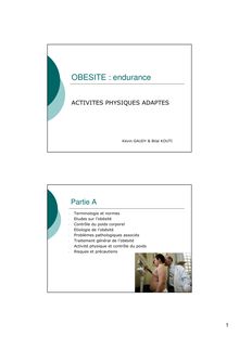 Obésité et endurance