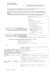 Programmation Objet - 2ème Année 2004 Informatique IUT Reims
