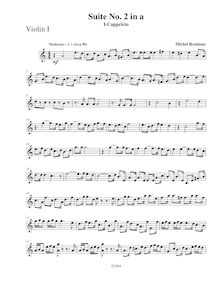 Partition violon 1,  No.2 en A minor, A minor, Rondeau, Michel