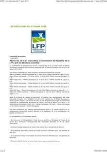 LFP.fr - Les décisions du 17 mars 2015222