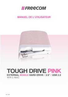 Notice Mobile de stockage Freecom  Tough Drive Pink