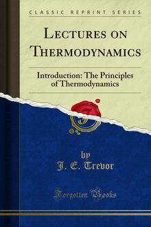 Lectures on Thermodynamics