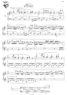 Partition Sonatina No.3 en C, 3 sonatines, Op.37, Clementi, Muzio