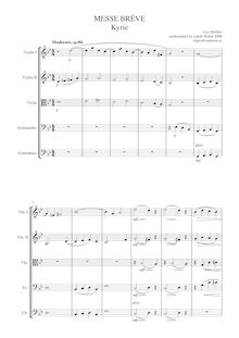 Partition compléte, Messe bréve, G minor, Delibes, Léo