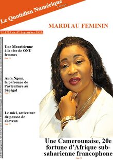 Le Quotidien Numérique d’Afrique n°1723 - du mardi 07 septembre 2021