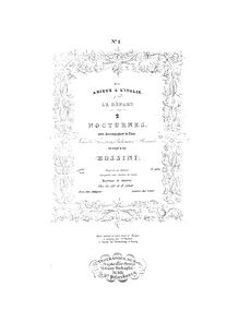 Partition complète, Deux nocturnes, Rossini, Gioacchino