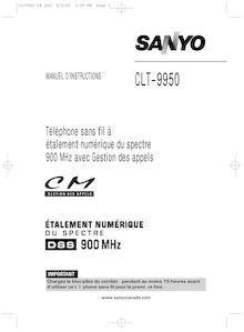 Notice Téléphone sans fil Sanyo  CLT-9950