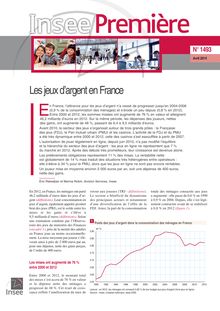 Jeux d argent en France : étude INSEE