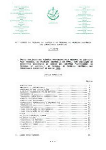 ACTIVIDADES DO TRIBUNAL DE JUSTIÇA E DO TRIBUNAL DE PRIMEIRA INSTANCIA DAS COMUNIDADES EUROPEIAS. N.° 28/90