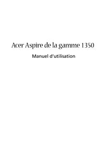 Notice Ordinateur portable Acer  Aspire 1350