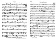 Partition parties complètes, corde quatuor, Op.5 No.5, G minor, Richter, Franz Xaver