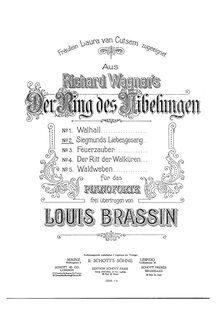 Partition No.2 - Siegmunds Liebesgesang (from Die Walküre), Aus Richard wagner s  Der Ring des Nibelungen 