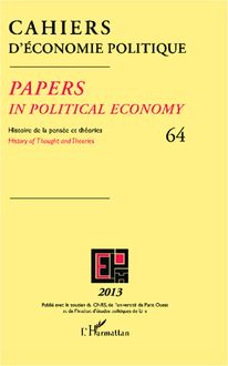 Cahiers d économie politique N°64