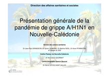 Présentation générale de la pandémie de grippe A/H1N1 en Nouvelle ...