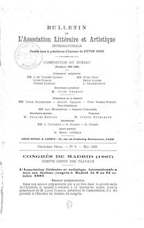 Compte rendu des travaux / Congrès de Madrid, 1887