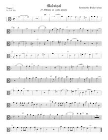 Partition ténor viole de gambe 1, alto clef, Madrigali a 5 voci, Libro 6 par Benedetto Pallavicino