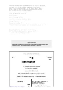The Esperantist, Vol. 1, No. 4