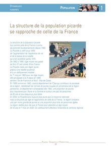 La structure de la population picarde se rapproche de celle de la France  