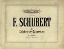 Partition No.5, 6 Grandes Marches, D.819, Schubert, Franz