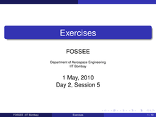 Exercises (session 11)