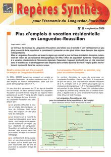 Plus d emplois à vocation résidentielle en Languedoc-Roussillon