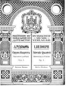 Partition complète, corde quatuor, G minor, Rudolph, Leopold par Leopold Rudolph