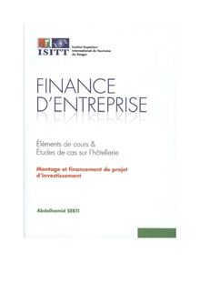 Finance d entreprise - FINANCE