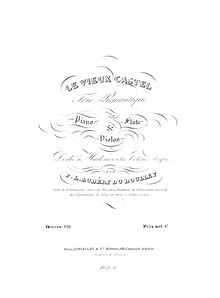 Partition flûte, Le vieux castel, Op.116, Aubéry du Boulley, Prudent Louis