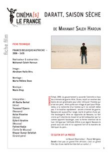 Daratt, saison sèche de Saleh Haroun Mahamat