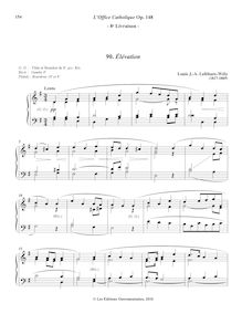 Partition 90. Élévation (G major), L’Office Catholique, Op.148, Lefébure-Wély, Louis James Alfred