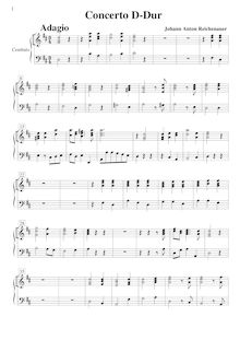 Partition Basso continuo, violoncelle Concerto en D major, L.10