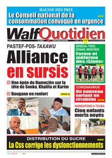 Walf Quotidien n°8829 - du mardi 31 août 2021