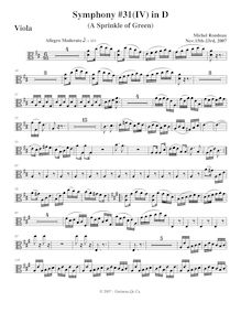 Partition altos, Symphony No.31, D major, Rondeau, Michel par Michel Rondeau