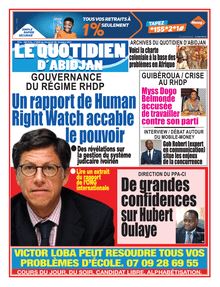 Le Quotidien d’Abidjan n°4048 - du vendredi 29 octobre 2021
