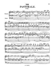 Partition complète, Pastorale en F major, Pastorella, F major, Bach, Johann Sebastian par Johann Sebastian Bach