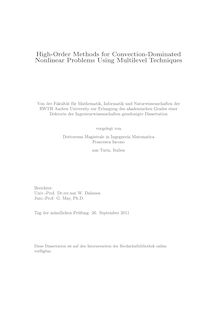 High-Order methods for convection-dominated nonlinear problems using multilevel techniques [Elektronische Ressource] / Francesca Iacono