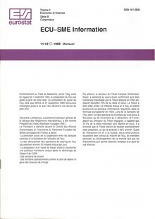 ECU-SME Information. 11/12 1993 Mensuel