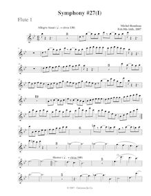 Partition flûte 1, Symphony No.27, B-flat major, Rondeau, Michel