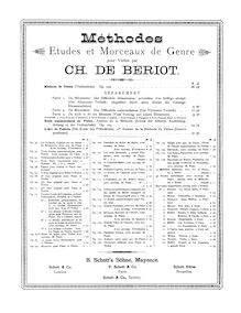 Partition violon et partition de piano, partition de violon, Souvenirs de Weber, Op.126