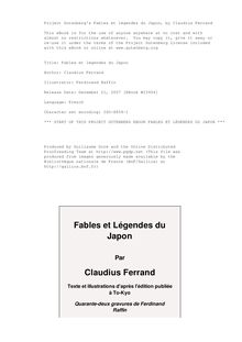 Fables et légendes du Japon par Claudius Ferrand